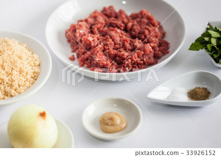 Step by step Levantine cuisine kibbeh preparation 33926152