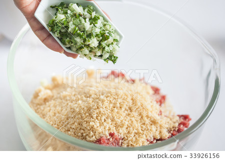 Step by step Levantine cuisine kibbeh preparation Step by step Levantine cuisine kibbeh preparation 33926156