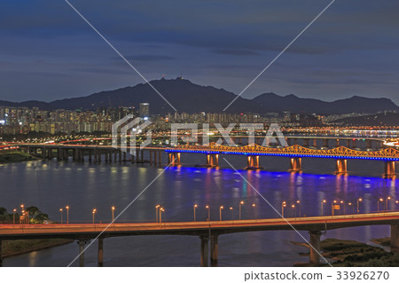 Dongho Bridge, Riverside North Road, Olympic Expressway, Seongdong-gu, Hangang, Seoul 33926270