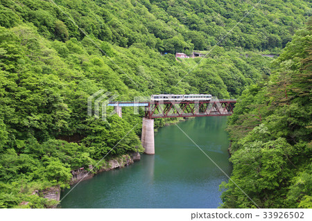 Third Okawa Bridge Aizu Railway (Fukushima Prefecture, Shimogo-cho) 33926502