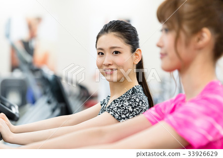 年輕女子,健身房,健身 年輕女子,健身房,健身 33926629