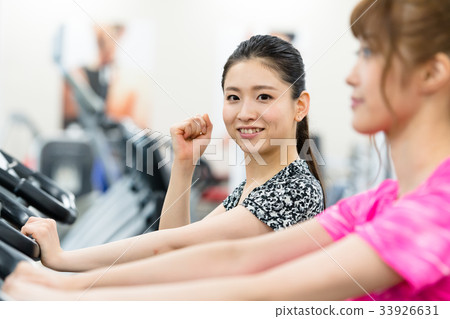 年輕女子,健身房,健身 年輕女子,健身房,健身 33926631