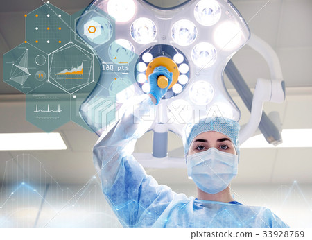 surgeon in operating room at hospital surgeon in operating room at hospital 33928769