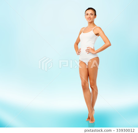 beautiful young woman in white underwear beautiful young woman in white underwear 33930012