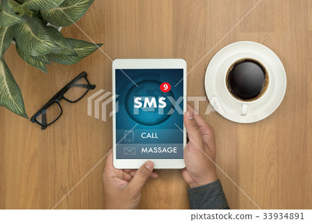 SMS Messaging Communication Notification Alert  33934891