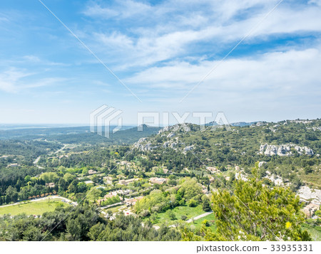 Landscape view from Chateau des Baux-de-provence 33935331