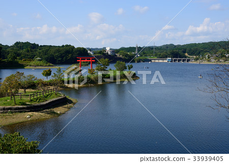 Kameyama Dam Lake Kameyama Chiba Prefecture Kimitsu City 33939405