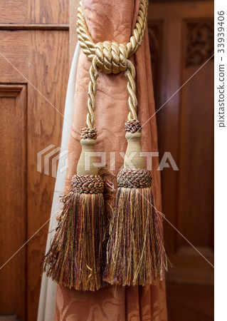 Beautiful brown curtain cord 33939406