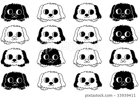Dog chicks illustration Dog chicks illustration 33939411