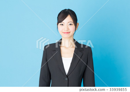 Business woman blue back image Business woman blue back image 33939855