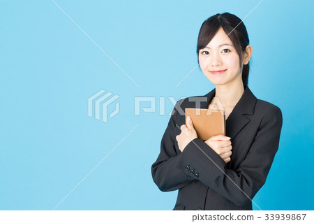 女商人藍色後面圖像 33939867