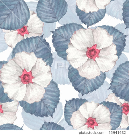 Delicate floral seamless pattern. White flowers 5 - Stock Illustration ...