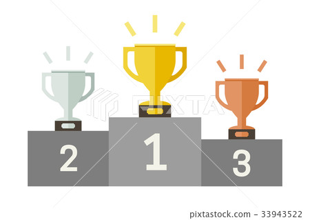 Championish cups flat icons Championish cups flat icons 33943522