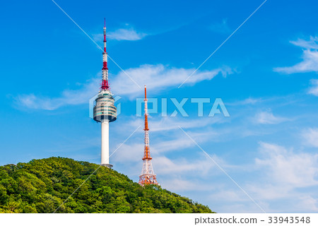Korea,Namsan Tower in Seoul,South Korea. Korea,Namsan Tower in Seoul,South Korea. 33943548