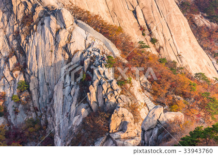 Bukhansan mountains in Seoul, South Korea 33943760