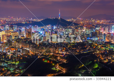 Seoul City Skyline , South Korea Seoul City Skyline , South Korea 33944221