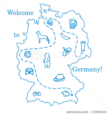 various symbols of Germany. Travel and leisure 33944316