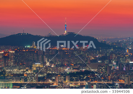 Seoul City Skyline, The best view of South Korea. 33944506