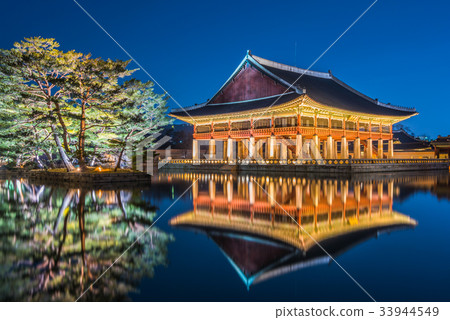 Gyeongbok palace in Seoul City, South Korea Gyeongbok palace in Seoul City, South Korea 33944549