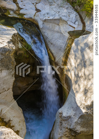 Waterfall Saut du Loup in Provence France 33944698