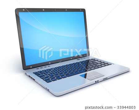 Laptop CGI on white background Laptop CGI on white background 33944803