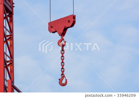 crane tower on sky background at construction site crane tower on sky background at construction site 33946209