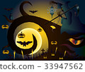 Halloween vector background. 33947562