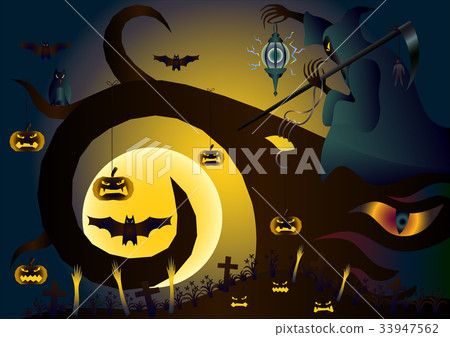 Halloween vector background. Halloween vector background. 33947562