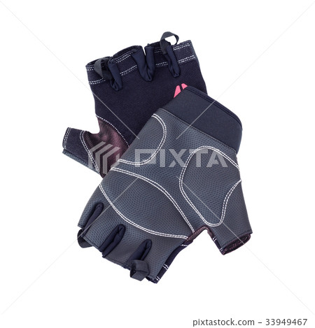 athletic gloves isolated on white background athletic gloves isolated on white background 33949467