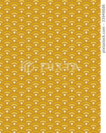 Blue sea wave equal magnification (background material) 33949886