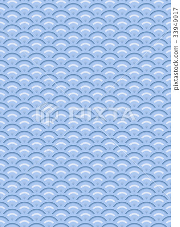 Blue sea wave equal magnification (background material) 33949917