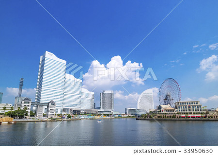 城市風光(橫濱港未來在藍天中) 城市風光(橫濱港未來在藍天中) 33950630