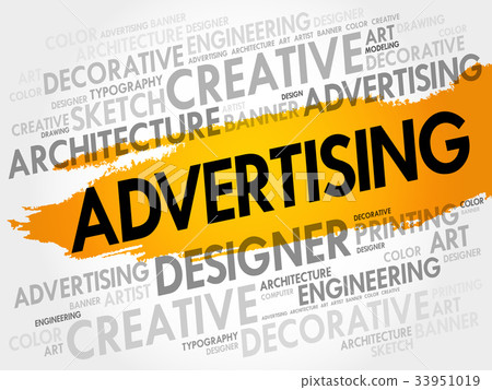 ADVERTISING word cloud-插圖素材 [33951019] - PIXTA圖庫