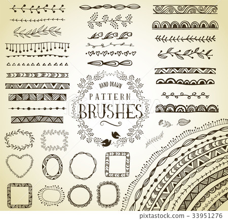 Handrawn Pattern brushes Handrawn Pattern brushes 33951276