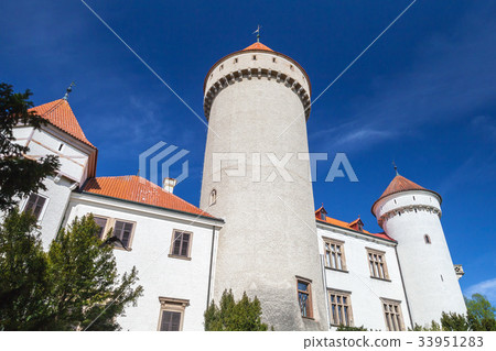 Konopiste castle facade, was established in 1280s 33951283