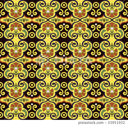 Seamless background vintage retro pattern 33951932