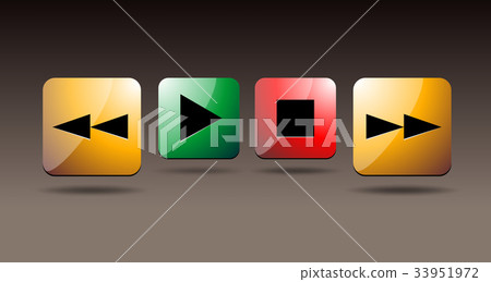 Play icons. Vector buttons Play icons. Vector buttons 33951972