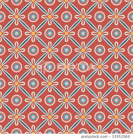 Seamless background vintage retro pattern 33952068