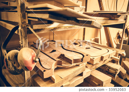 Manufacture of guitars of the brand Woodstock. 33952083