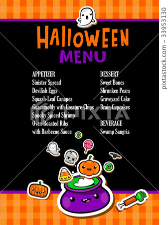 Halloween Menu Template 33953130
