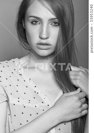 Beautiful model studio portrait Beautiful model studio portrait 33953240