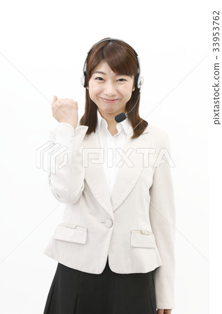Businesswoman casual suit female white background income 33953762