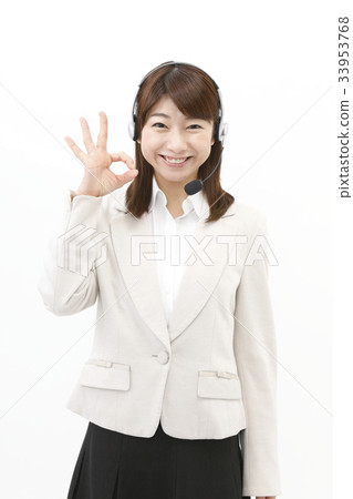 Businesswoman casual suit female white background income Businesswoman casual suit female white background income 33953768