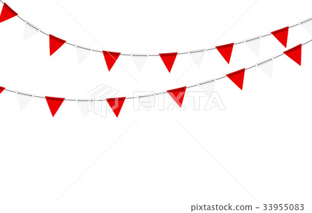 Party Background with Flags Vector Illustration - Stock Illustration  [33955083] - PIXTA