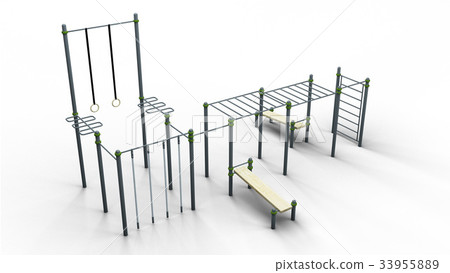 street sport 4 rack 3d illustration render 33955889