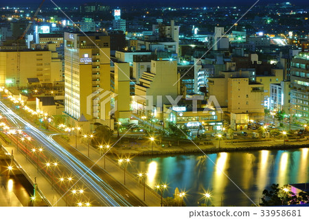 Kushiro night view Kushiro night view 33958681