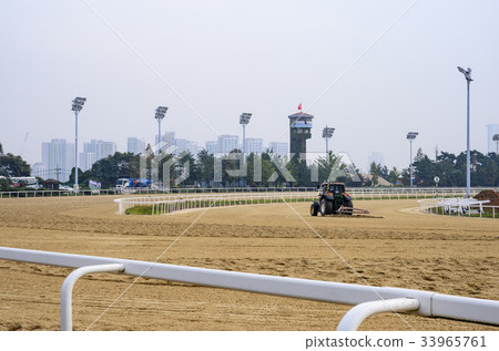 拖拉機,首爾賽馬公園,果川市,京畿道 拖拉機,首爾賽馬公園,果川市,京畿道 33965761