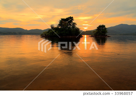 Lake Shinohara Lake Shinohara evening view Lake Shinohara Lake Shinohara evening view 33968057