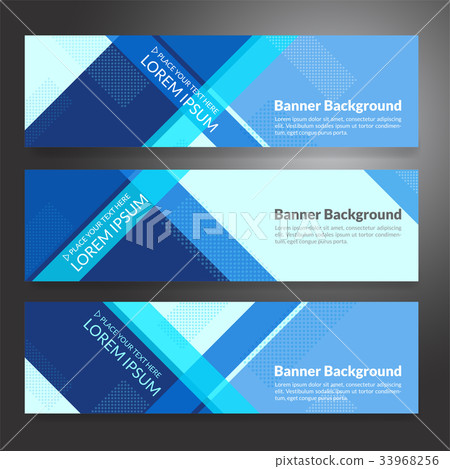 Set of horizon abstract banner background  33968256