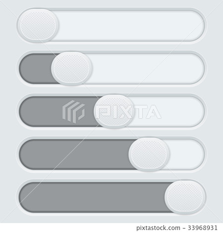 Gray interface slider bar Gray interface slider bar 33968931